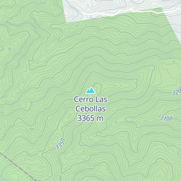 Map of Cerro Las Cebollas