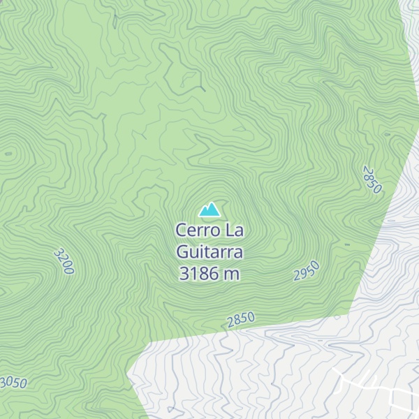 Map of Cerro La Guitarra