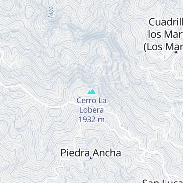 Map of Cerro La Lobera