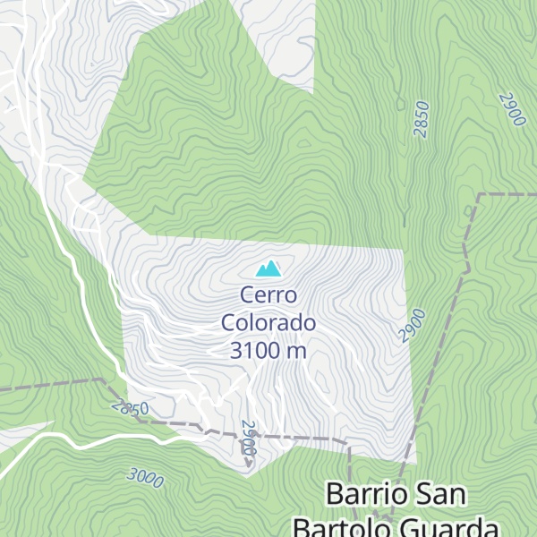 Map of Cerro Colorado