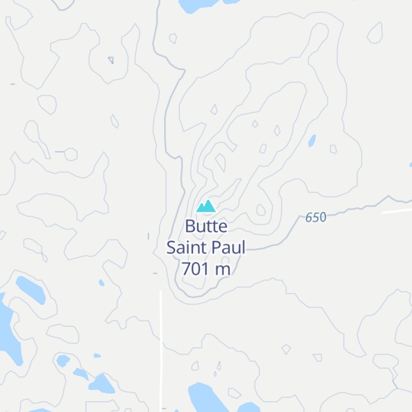 Map of Butte Saint Paul