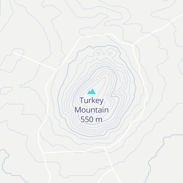 Map of Turkey Mountain