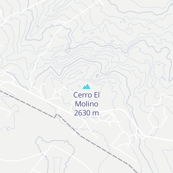 Map of Cerro El Molino