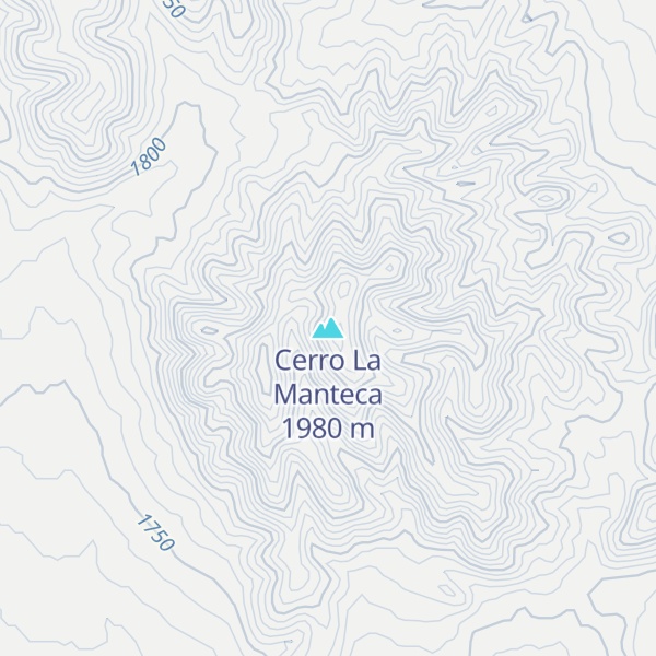 Map of Cerro La Manteca