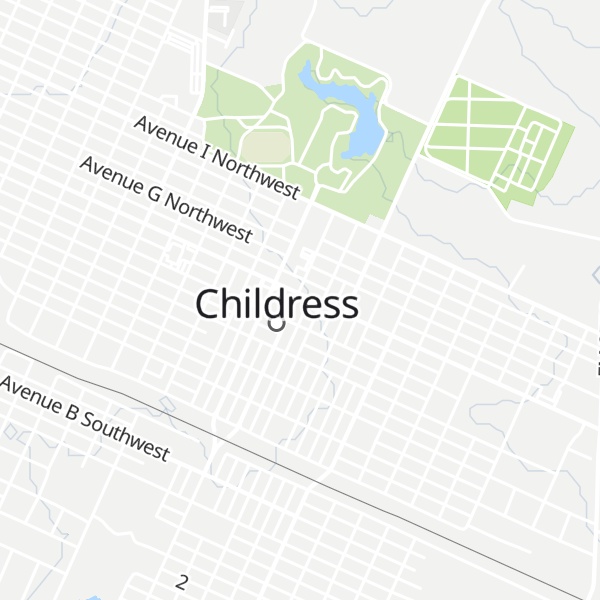 Map of Childress Visitors Center