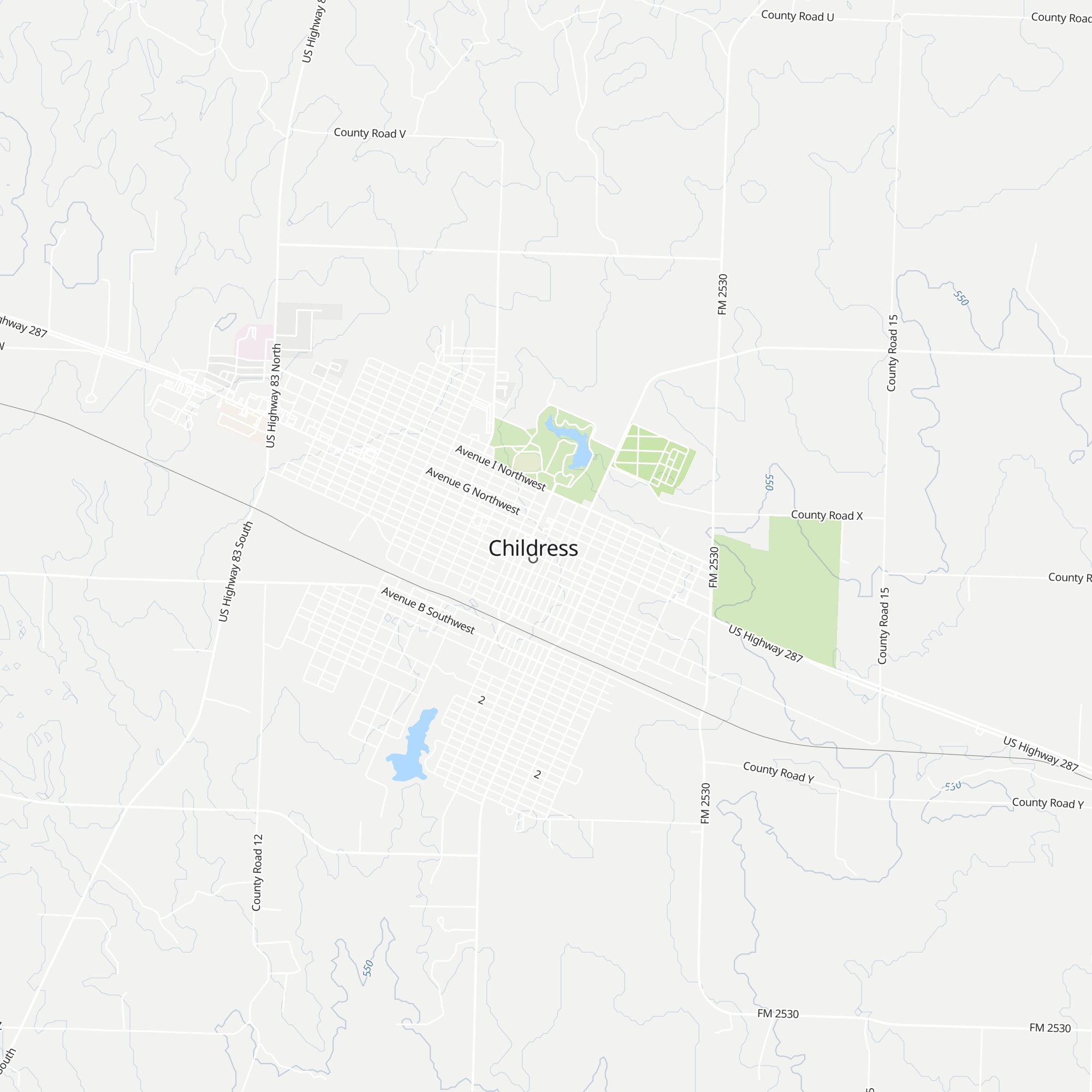 Childress Visitors Center map