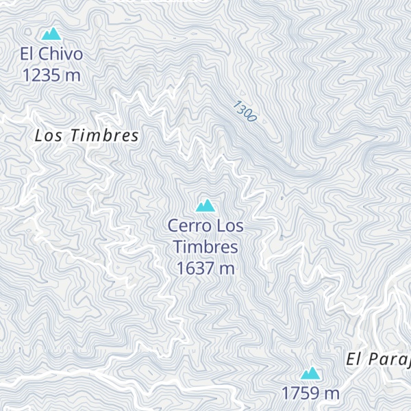 Map of Cerro Los Timbres