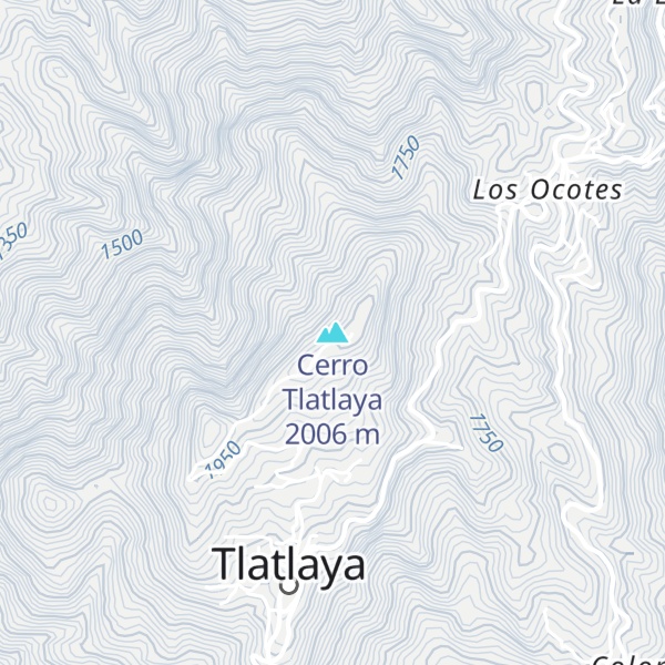 Map of Cerro Tlatlaya