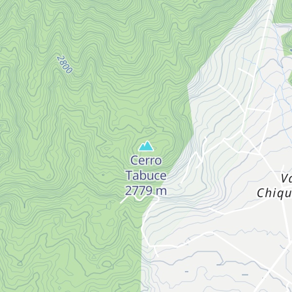Map of Cerro Tabuce