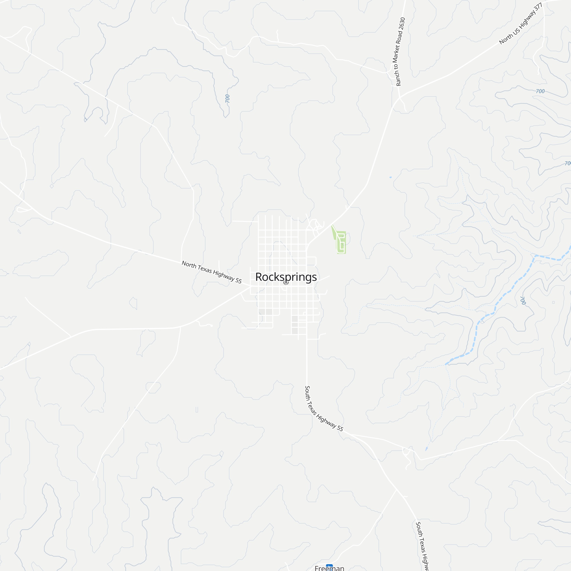 Rocksprings Visitor Center map