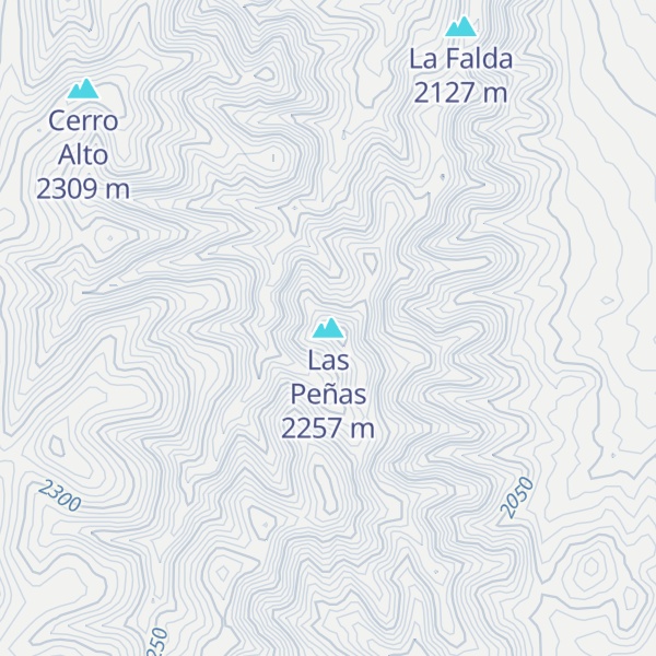 Map of Las Peñas