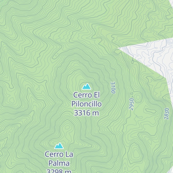 Map of Cerro El Piloncillo