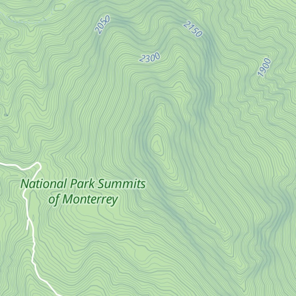 Map of Pico la Bandera