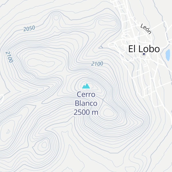 Map of Cerro Blanco