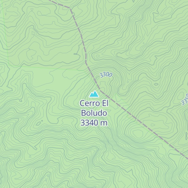 Map of Cerro El Boludo