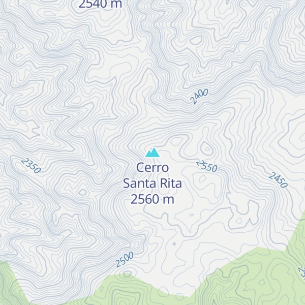 Map of Cerro Santa Rita
