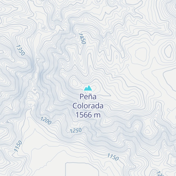 Map of Peña Colorada