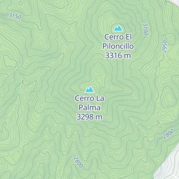 Map of Cerro La Palma