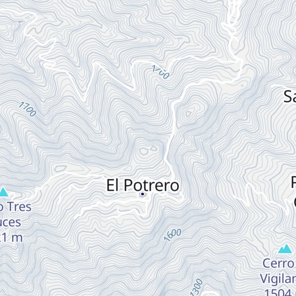 Map of Cerro La Mina