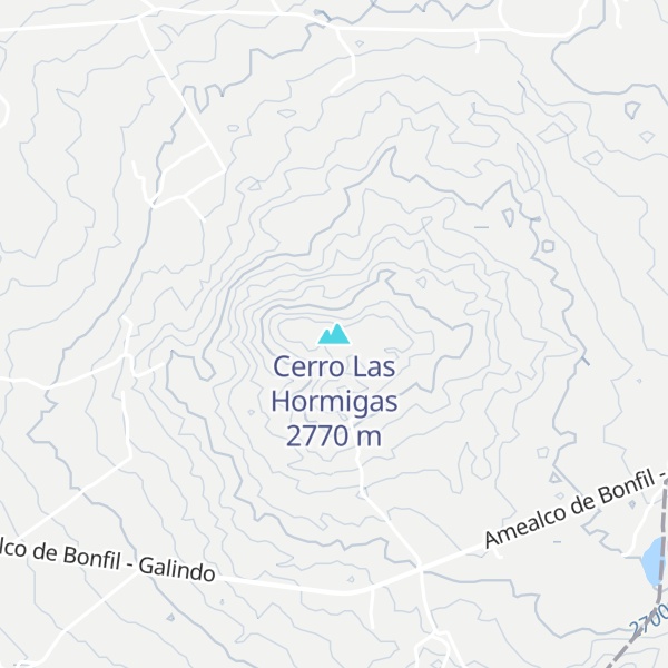 Map of Cerro Las Hormigas