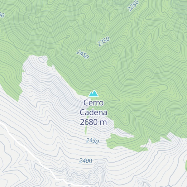 Map of Cerro Cadena