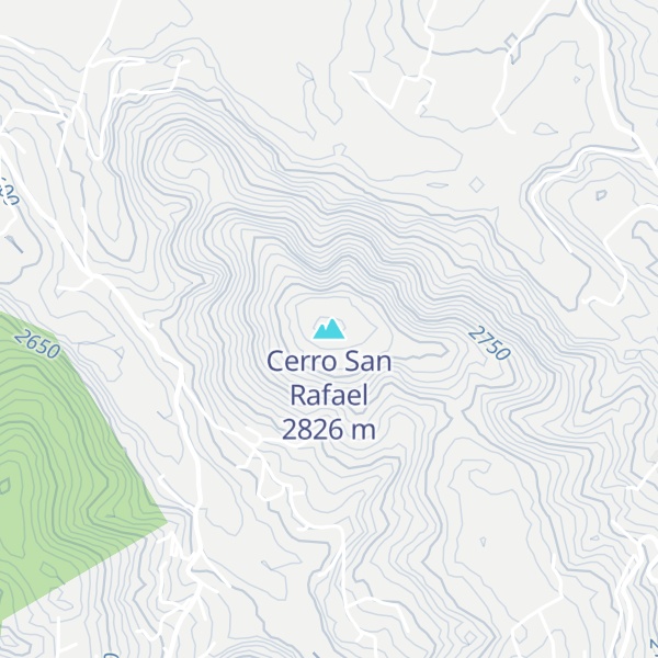 Map of Cerro San Rafael