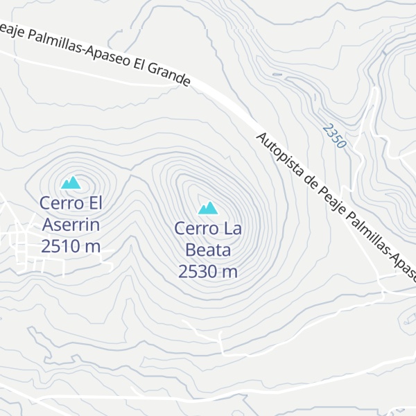 Map of Cerro La Beata