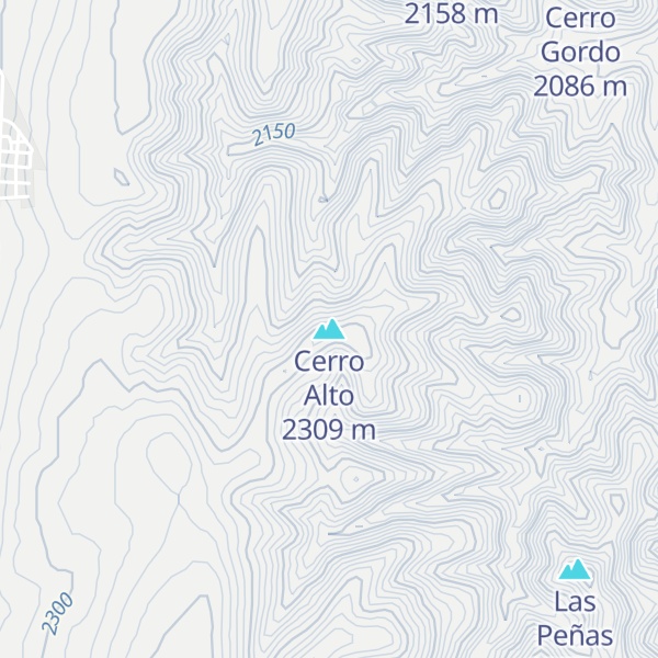 Map of Cerro Alto