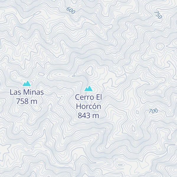 Map of Cerro El Horcón