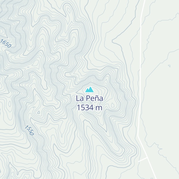 Map of La Peña