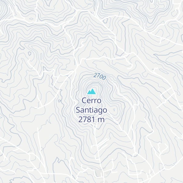 Map of Cerro Santiago