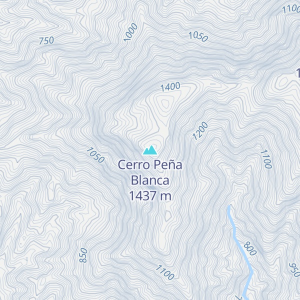 Map of Cerro Peña Blanca