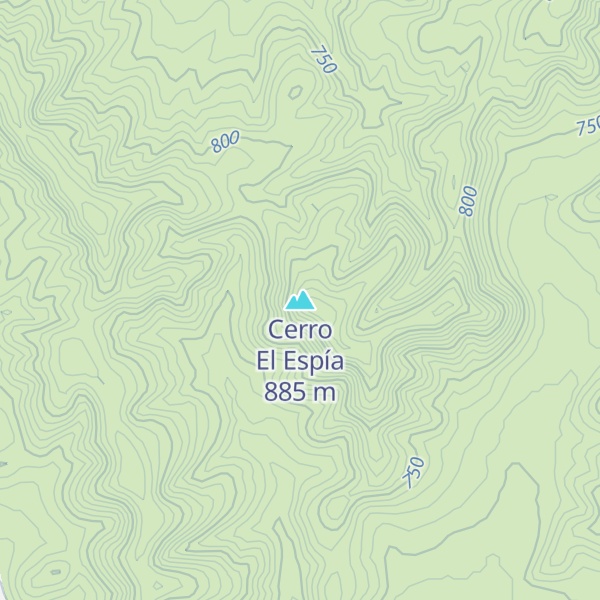 Map of Cerro El Espía