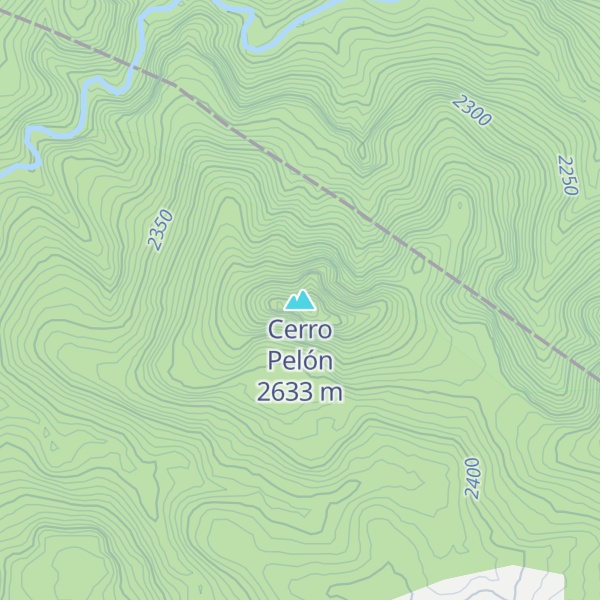 Map of Cerro Pelón