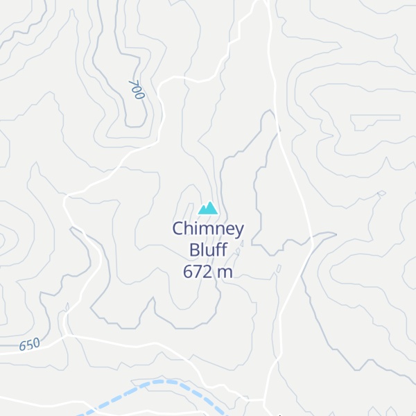 Map of Chimney Bluff