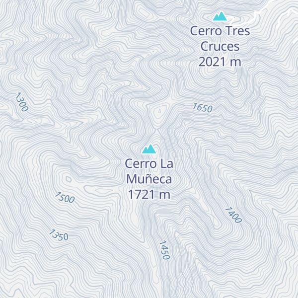 Map of Cerro La Muñeca