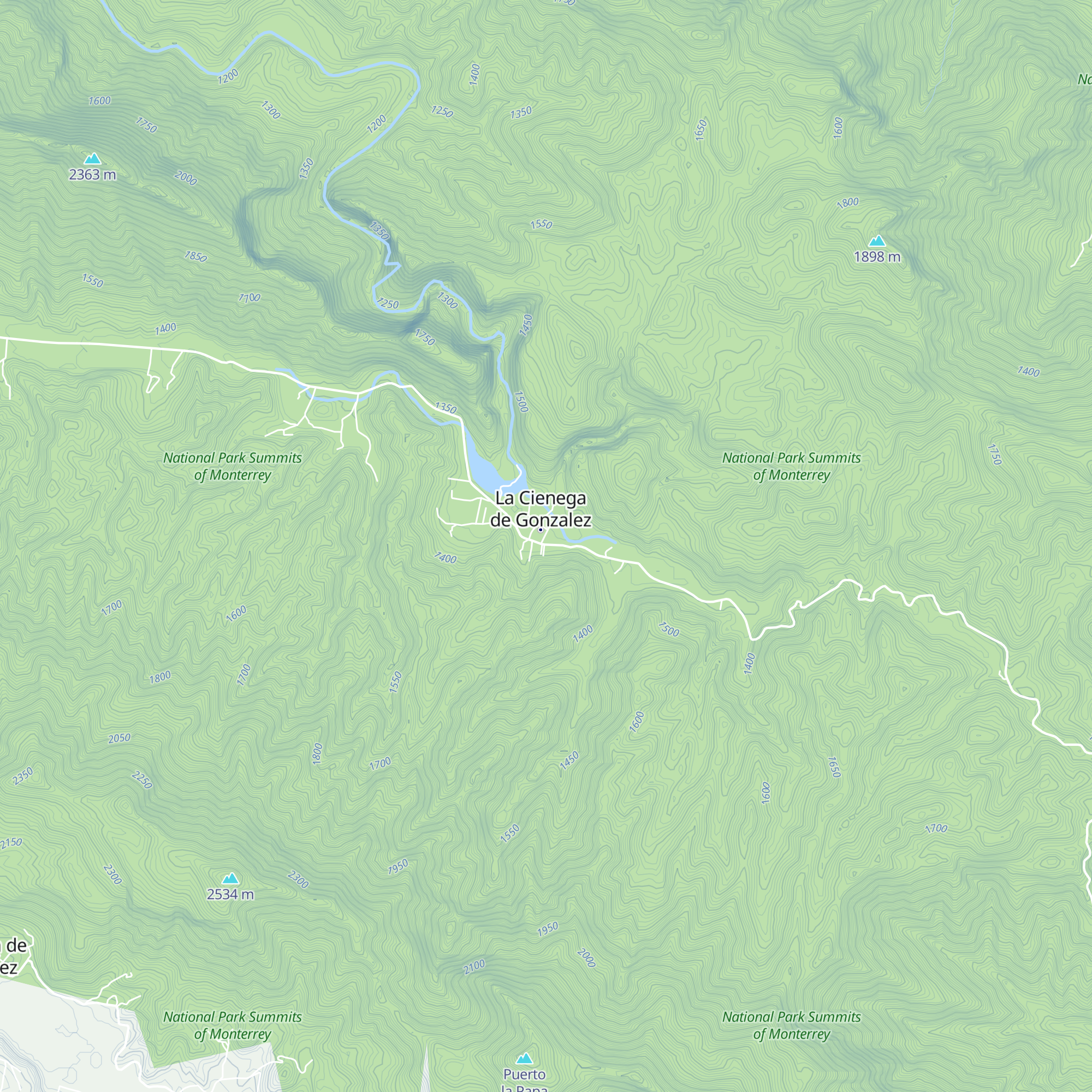 Cabañas el Paraiso map
