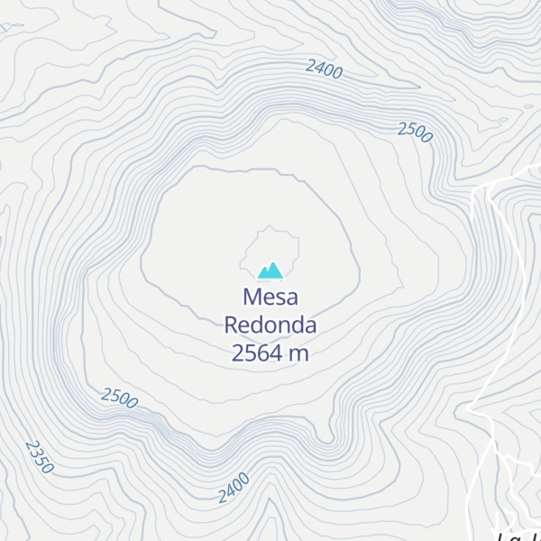 Map of Mesa Redonda