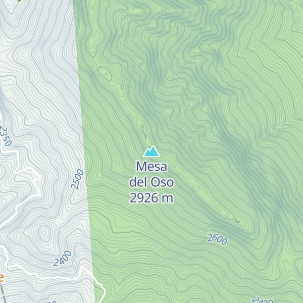 Map of Mesa del Oso