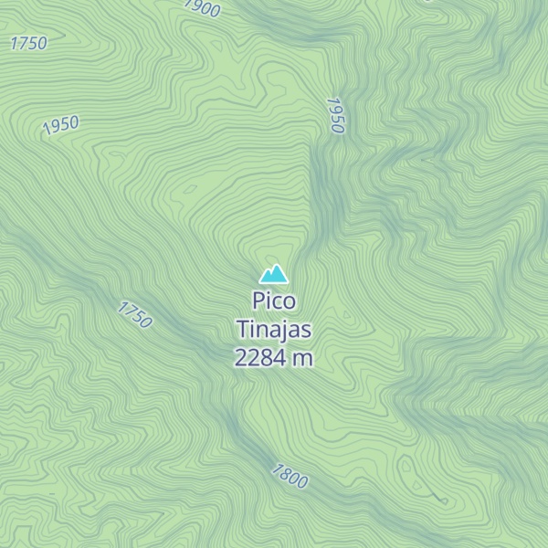Map of Pico Tinajas