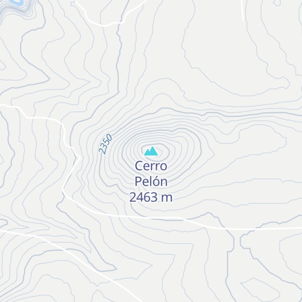 Map of Cerro Pelón