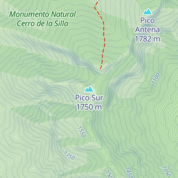 Map of Pico Sur