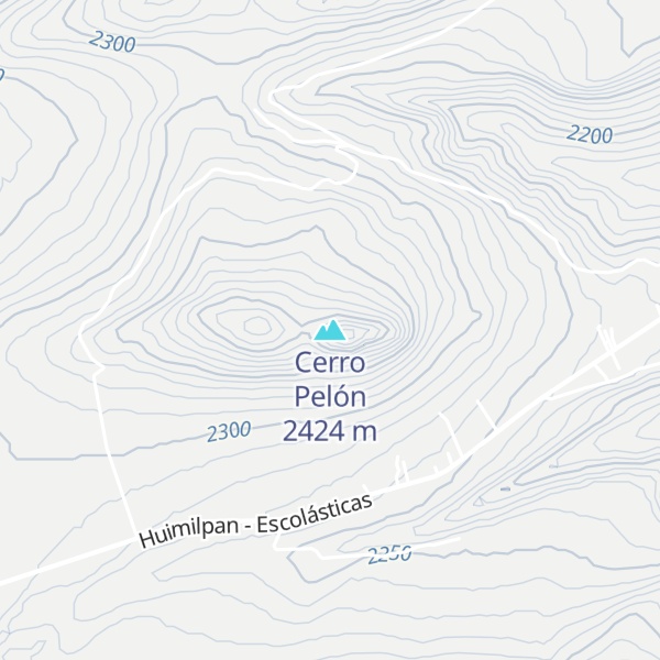 Map of Cerro Pelón