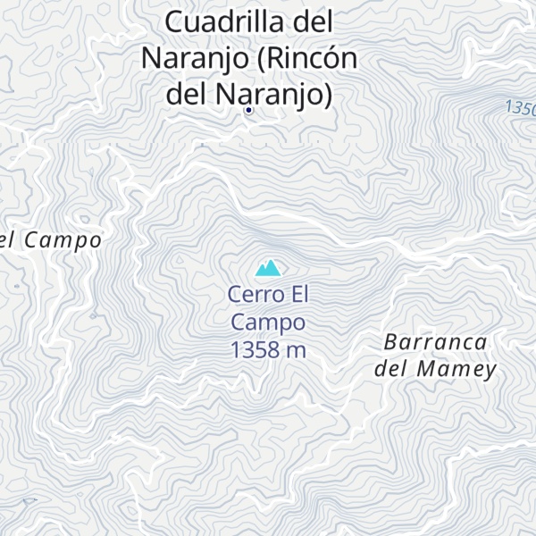 Map of Cerro El Campo