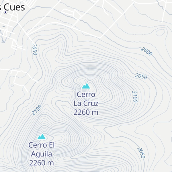 Map of Cerro La Cruz