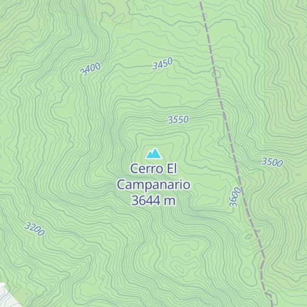 Map of Cerro El Campanario