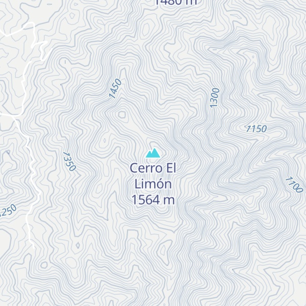 Map of Cerro El Limón