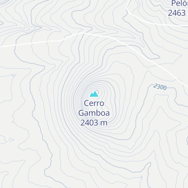 Map of Cerro Gamboa