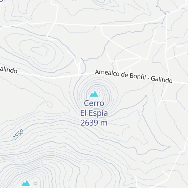 Map of Cerro El Espía