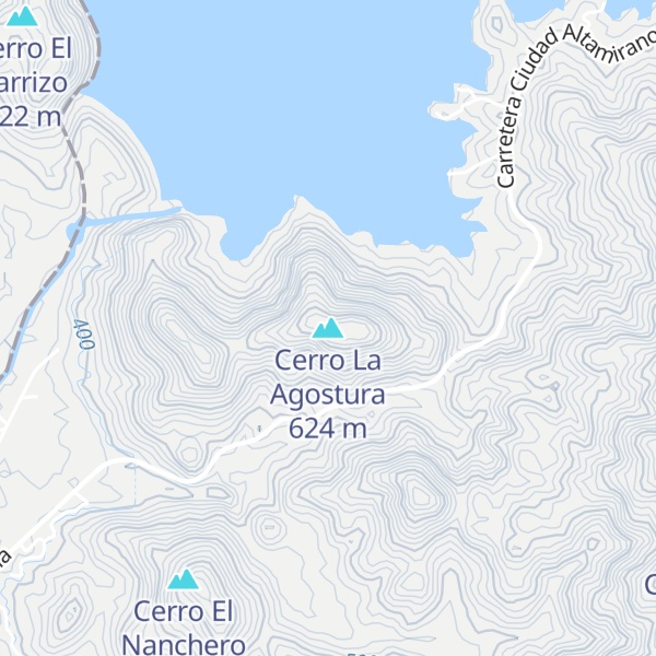 Map of Cerro La Agostura